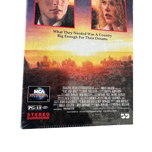 Far and Away (VHS, 1992) Tom Cruise Nicole Kidman - Picture 2 of 5